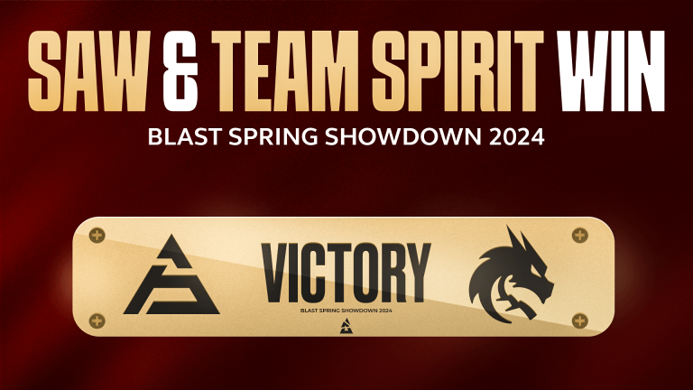 SAW & Team Spirit Win BLAST Spring Showdown 2024