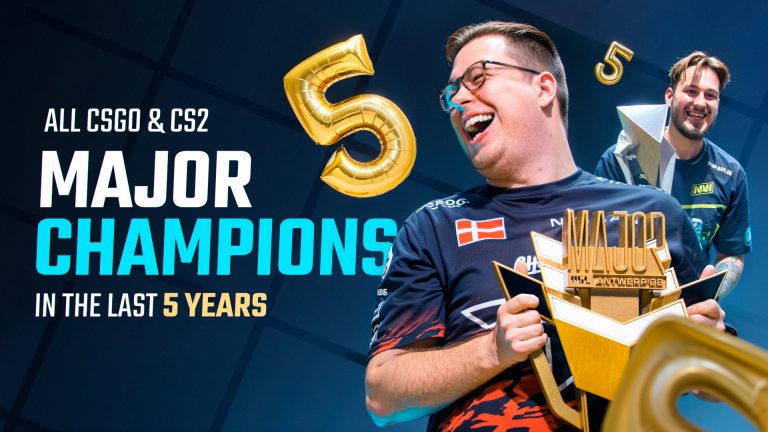 All CSGO & CS2 Major Champions in the last five years