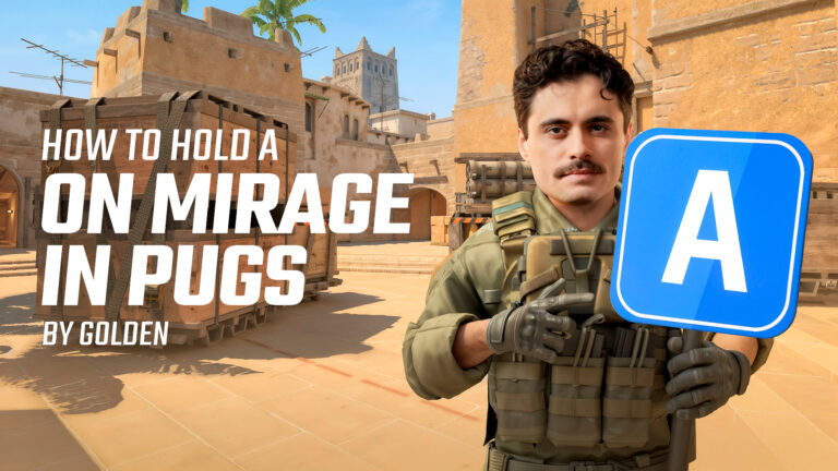 Golden: Learning to hold A on Mirage in a pug CS