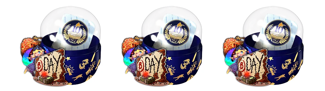 10 Year Birthday Sticker Capsule