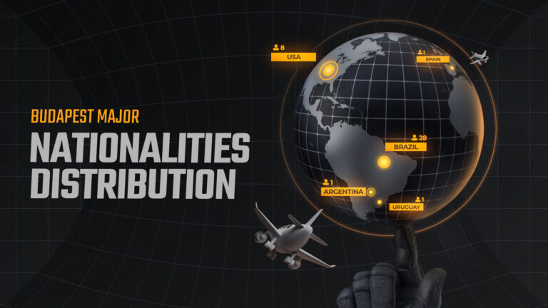 StarLadder Budapest Major 2025: Nationalities Distribution