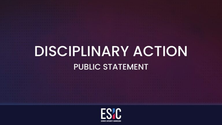 ESIC Temporarily Suspended jmqa Amid the &ldquo;322&rdquo; Match Case